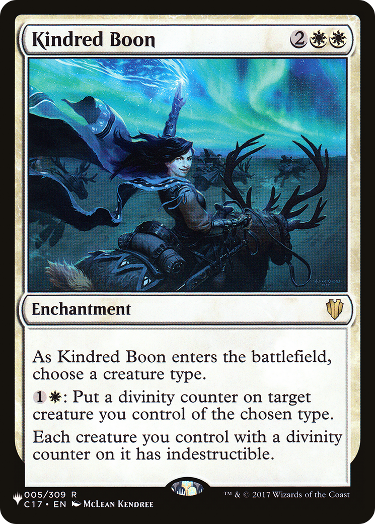 Kindred Boon (C17-5) - The List