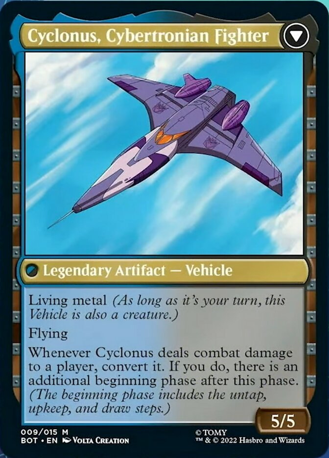 Cyclonus, the Saboteur // Cyclonus, Cybertronian Fighter (009) - Transformers