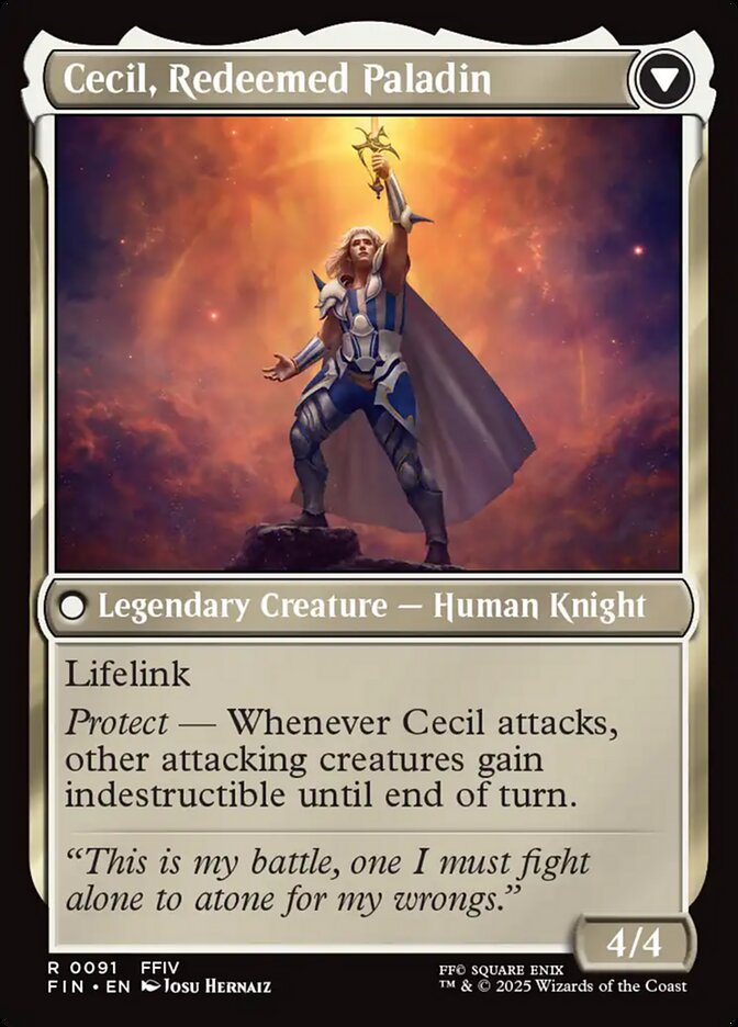 Cecil, Dark Knight // Cecil, Redeemed Paladin (091) - FINAL FANTASY