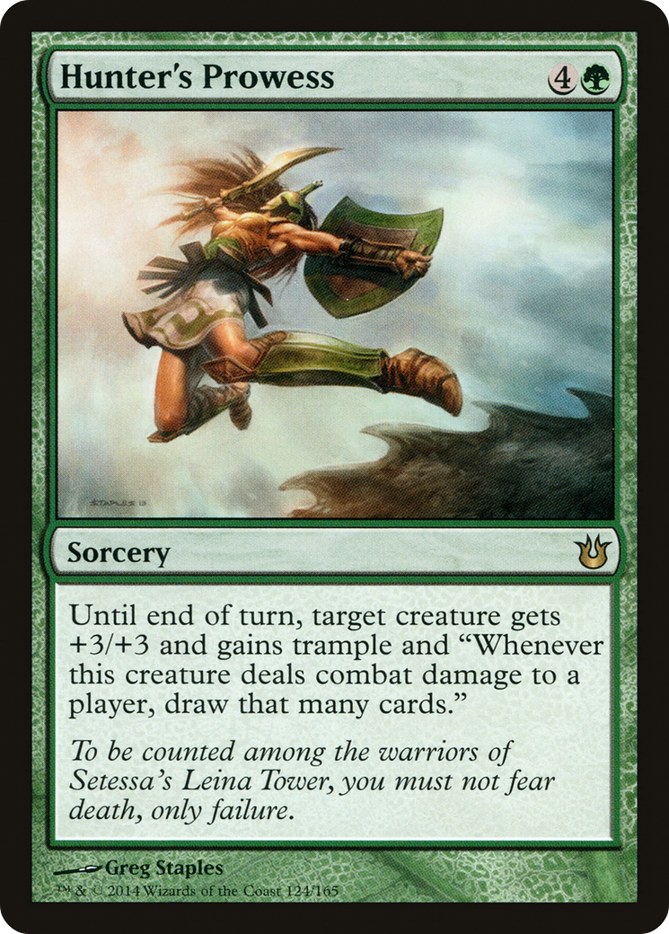 Hunter's Prowess (124) Foil - Born of the Gods