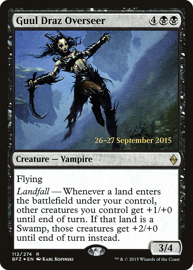 Guul Draz Overseer (112) Foil - Battle for Zendikar Promos