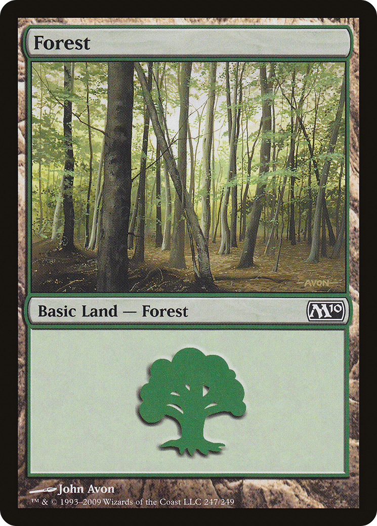 Forest (247) Foil - Magic 2010
