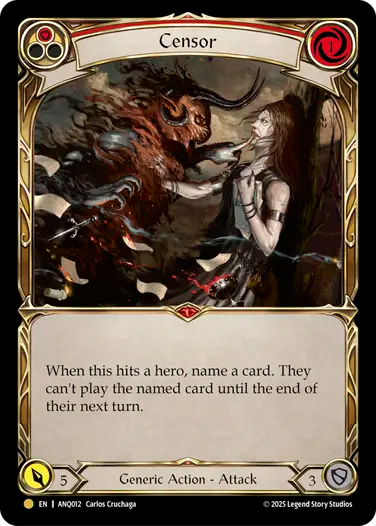 Censor (ANQ012) Cold Foil - Compendium of Rathe: Antiquity Pack
