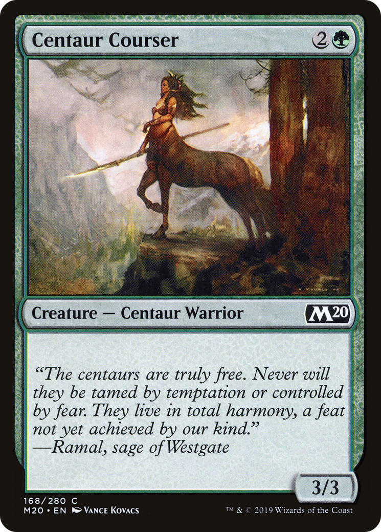 Centaur Courser (168) - Core Set 2020 Foil