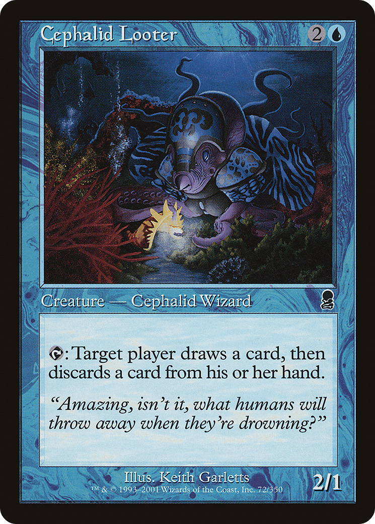 Cephalid Looter (Card Type Misprint) (072) Foil - Odyssey
