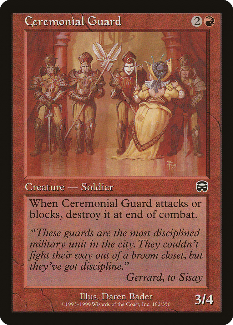 Ceremonial Guard (182) Foil - Mercadian Masques
