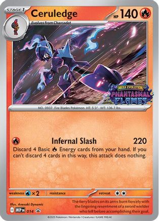 Ceruledge (Prerelease) (14) Holofoil - Black Star Promos