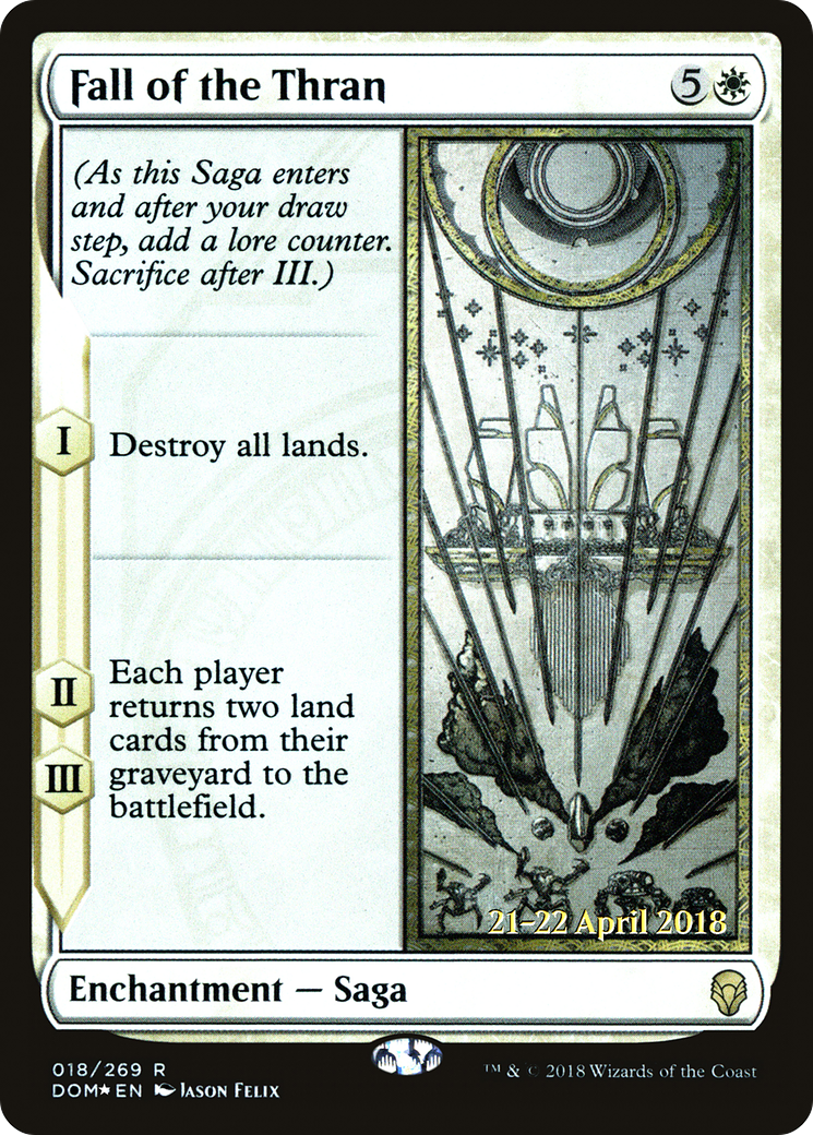 Fall of the Thran (18s) Foil - Dominaria Promos