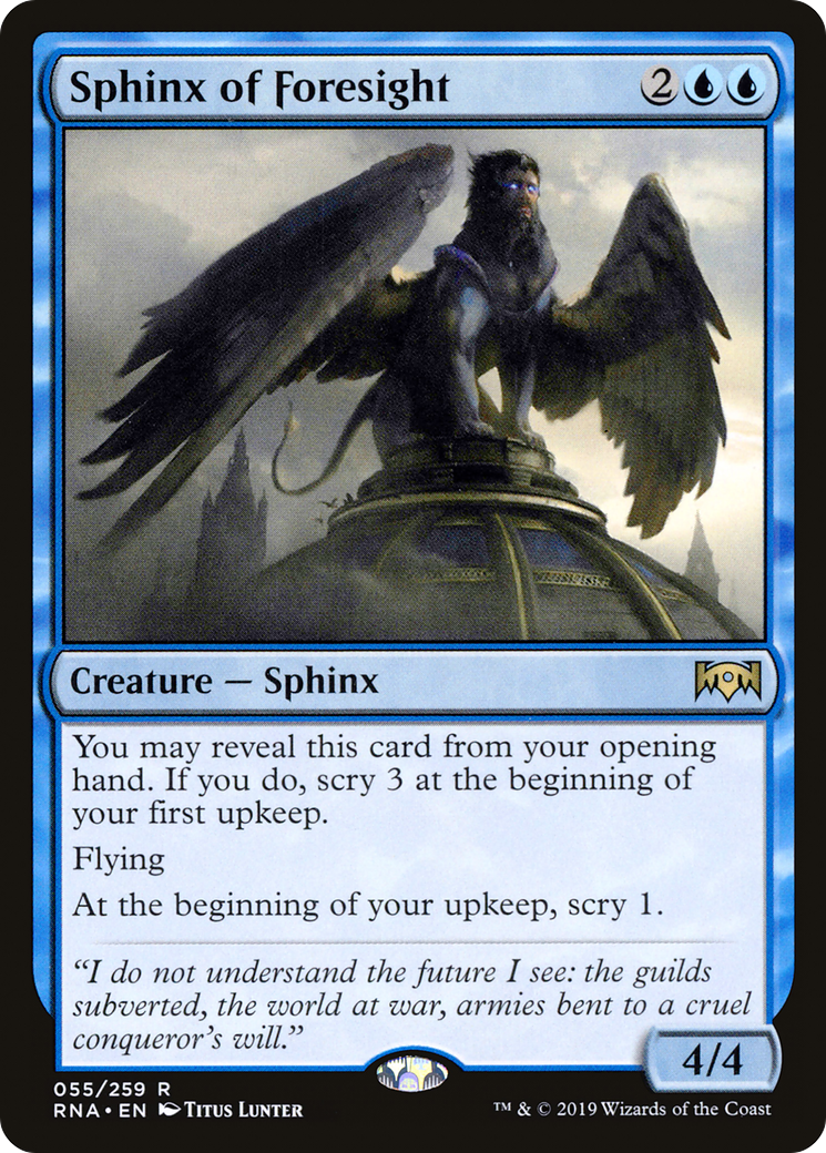 Sphinx of Foresight (055) Foil - Ravnica Allegiance