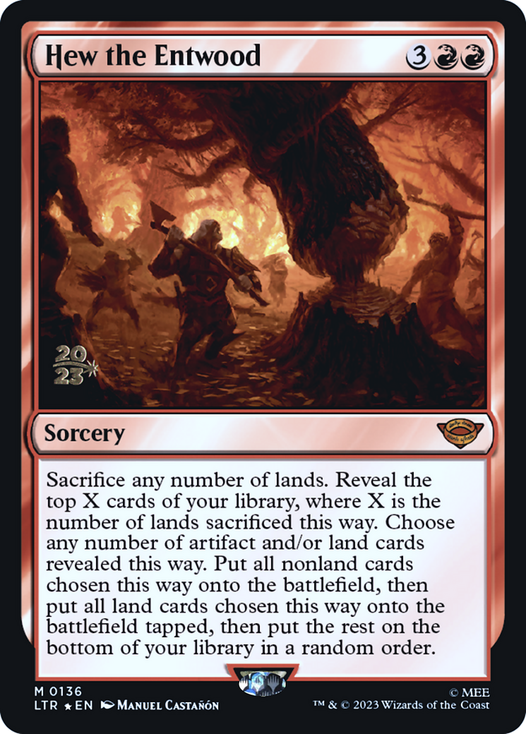 Hew the Entwood (136) Foil - Tales of Middle-earth Promos