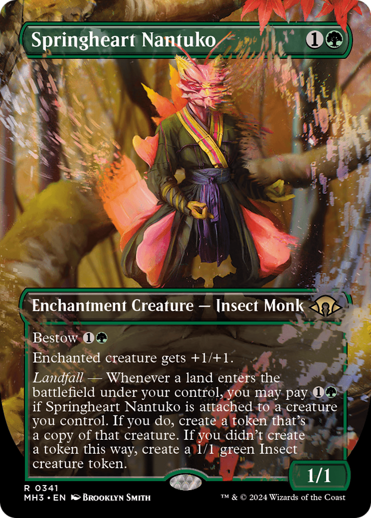 Springheart Nantuko (Borderless) (341) Foil - Modern Horizons 3