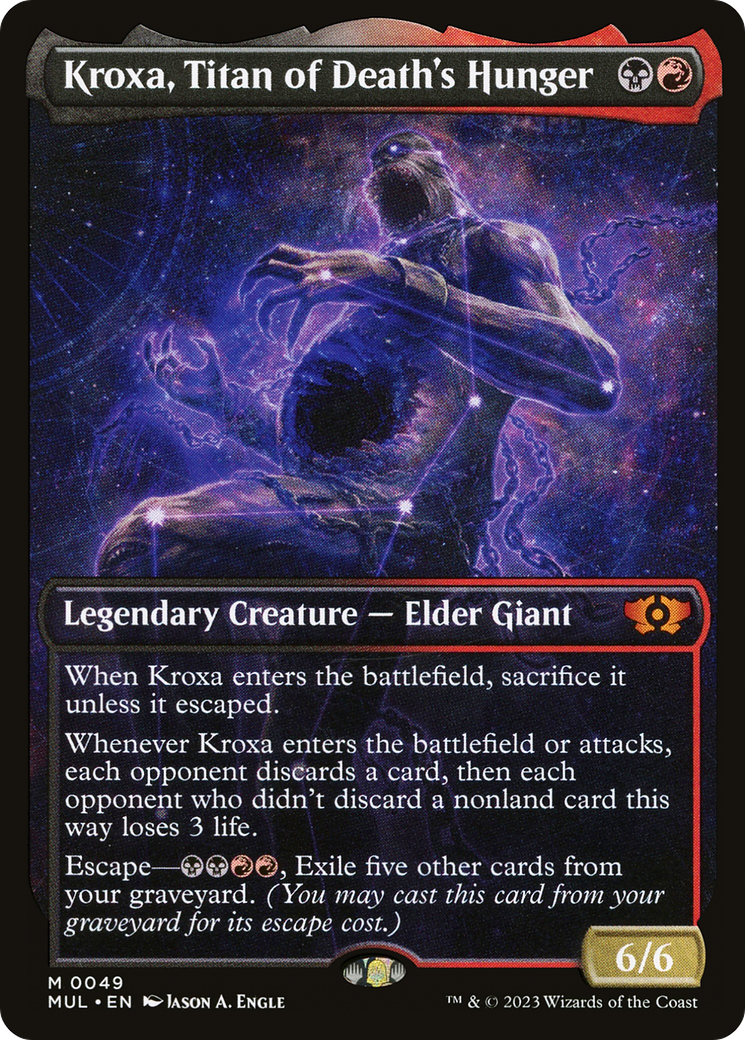 Kroxa, Titan of Death's Hunger (Showcase) (049) Foil - Multiverse Legends