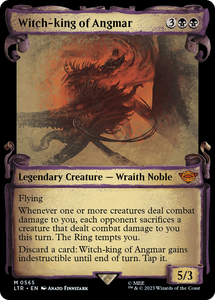 Witch-king of Angmar (Showcase Scrolls) (Showcase) (565) Foil - The Lord of the Rings: Tales of Middle-earth