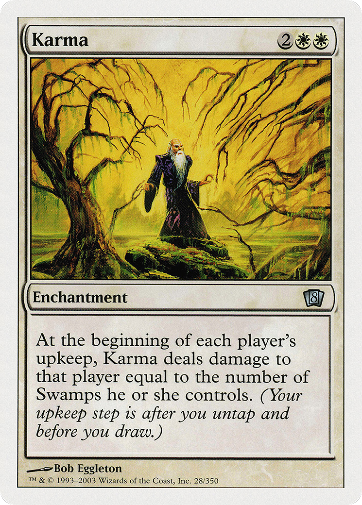 Karma (028) Foil - Eighth Edition