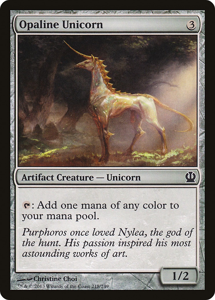 Opaline Unicorn (218) - Theros