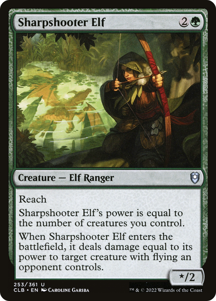 Sharpshooter Elf (253) - Commander Legends: Battle for Baldur's Gate
