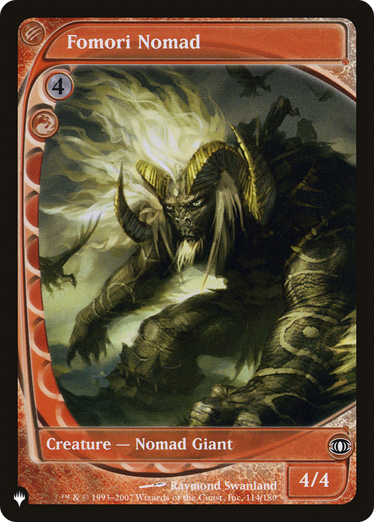 Fomori Nomad (FUT-114) - The List