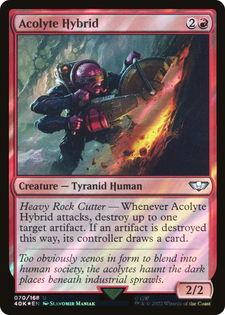 Acolyte Hybrid (070) Surge Foil - Warhammer 40,000 Commander