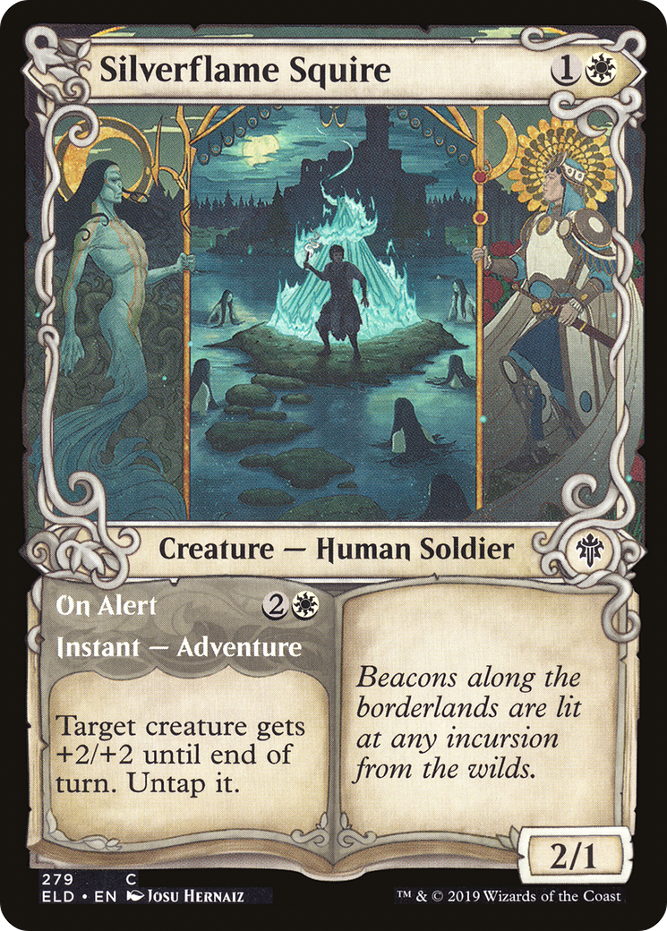 Silverflame Squire (Showcase) (279) - Throne of Eldraine