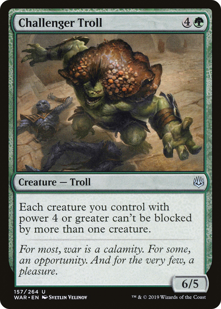 Challenger Troll (157) - War of the Spark Foil