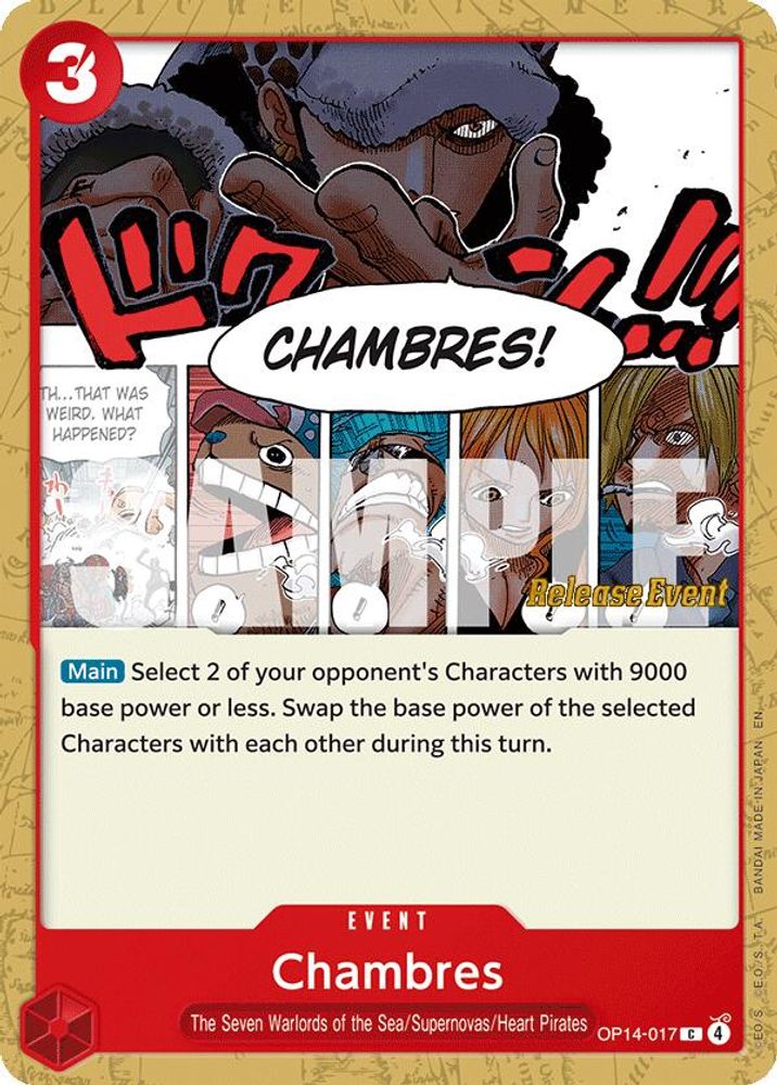 Chambres (OP14-017) Release Event Cards