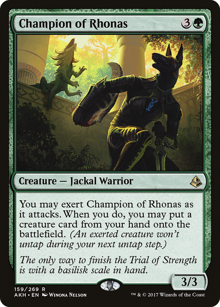 Champion of Rhonas (159) Foil - Amonkhet