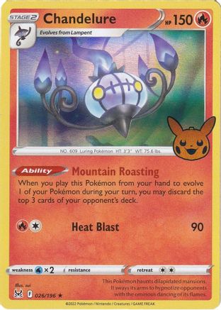 Chandelure (26) Holofoil - Trick or Trade BOOster Bundle