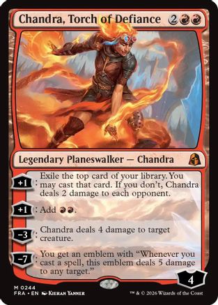 Chandra, Torch of Defiance (244) Foil - Reality Fracture