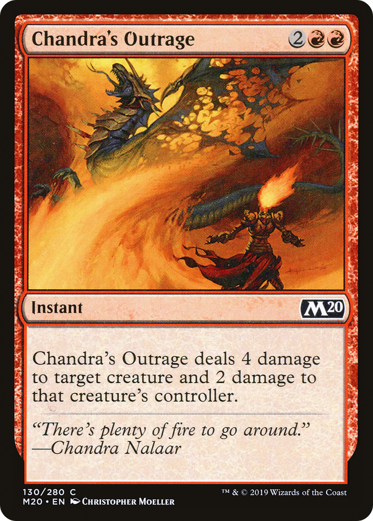 Chandra's Outrage (130) - Core Set 2020 Foil