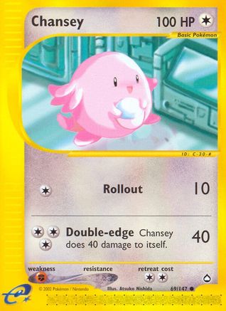 Chansey (69) Reverse Holofoil - Aquapolis
