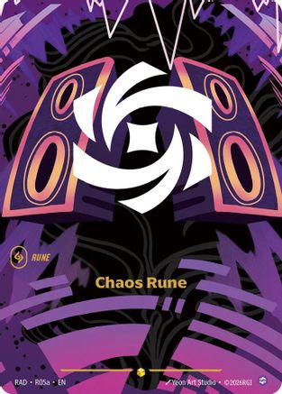 Chaos Rune (Alternate Art) (R05a) Foil - Radiance