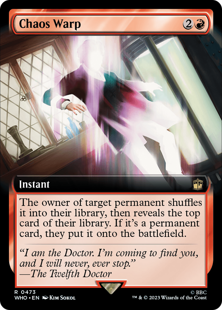 Chaos Warp (Extended Art) (473) Foil - Doctor Who