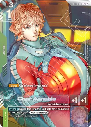 Char Aznable (C+) (ST03-011) Holofoil - Edition Beta