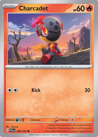 Charcadet (38) Reverse Holofoil - Paldea Evolved