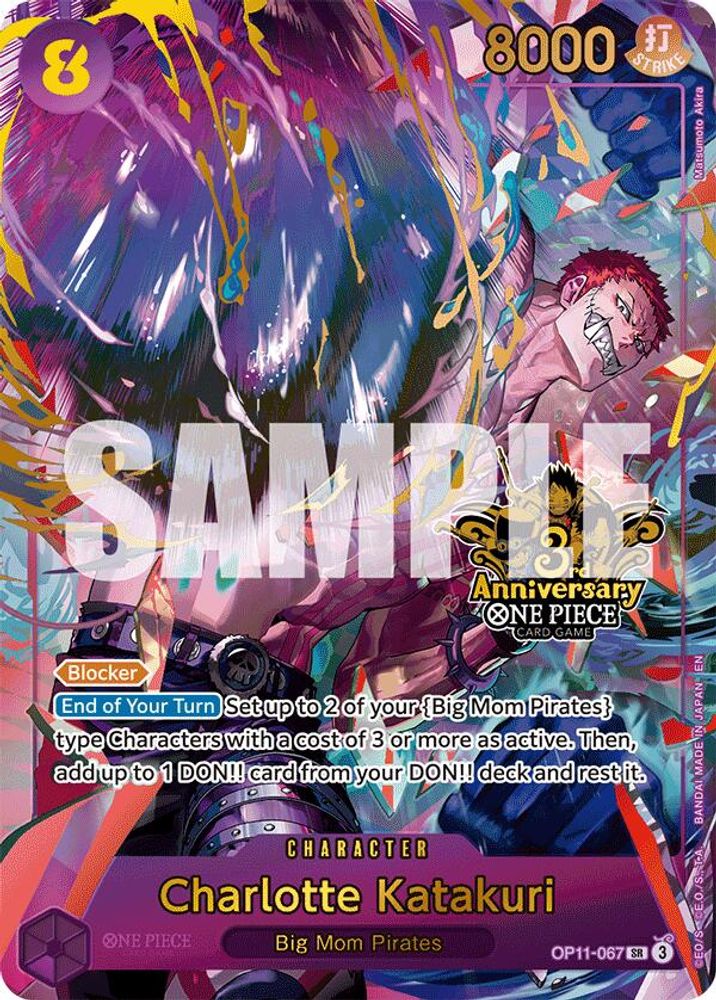 Charlotte Katakuri (Japanese Version 3rd Anniversary Set) (OP11-067) Foil