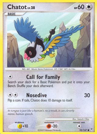 Chatot (95) Reverse Holofoil - Supreme Victors