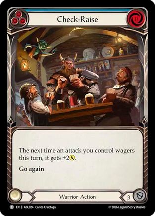 Check–Raise (Blue) (AOL024) - Armory Deck: Olympia