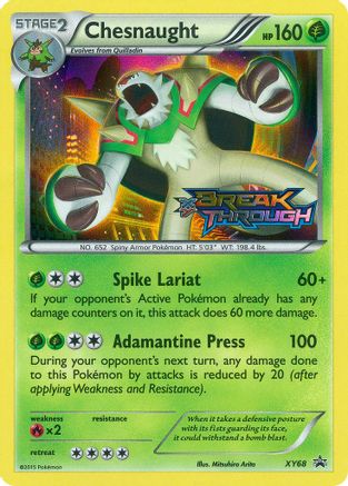 Chesnaught (Prerelease) (XY68) Holofoil - Black Star Promos
