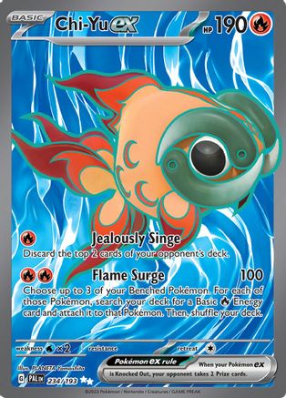 Chi-Yu ex (Full Art) (234) Holofoil - Paldea Evolved