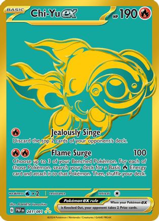 Chi-Yu ex (Gold) (241) Holofoil - Paldean Fates