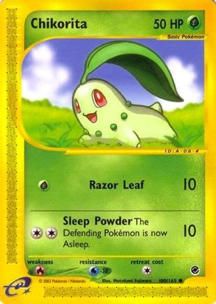 Chikorita (100) Reverse Holofoil - Expedition