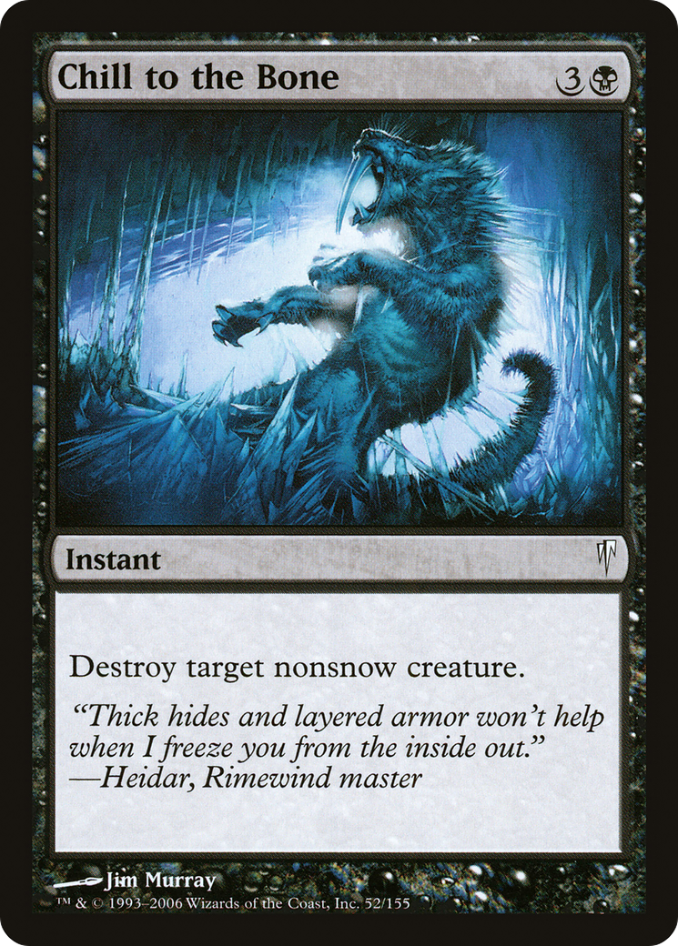 Chill to the Bone (052) Foil - Coldsnap