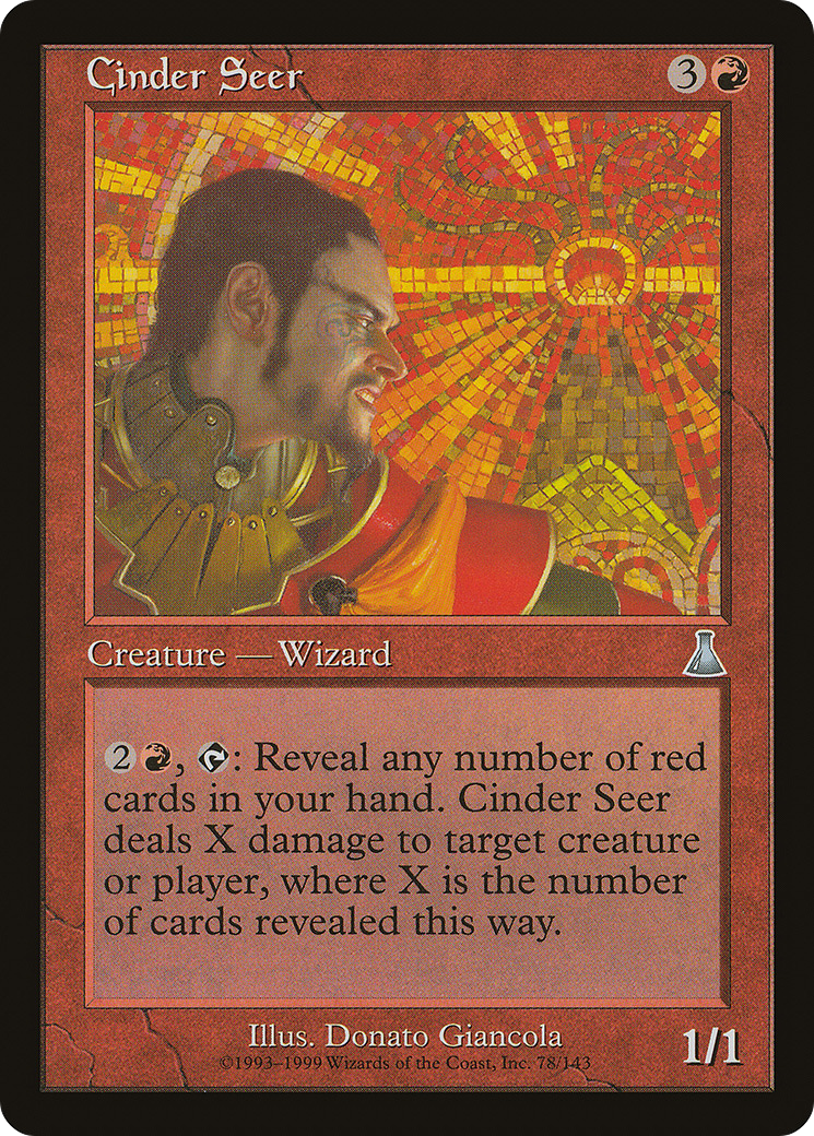 Cinder Seer (078) - Urza's Destiny