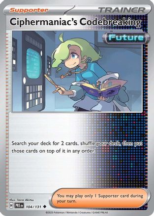 Ciphermaniac's Codebreaking (104) Reverse Holofoil - Prismatic Evolutions