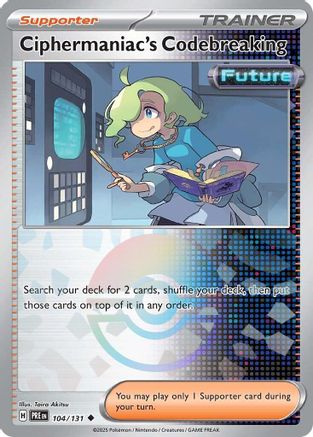 Ciphermaniac's Codebreaking (Poke Ball Pattern) (104) Reverse Holofoil - Prismatic Evolutions