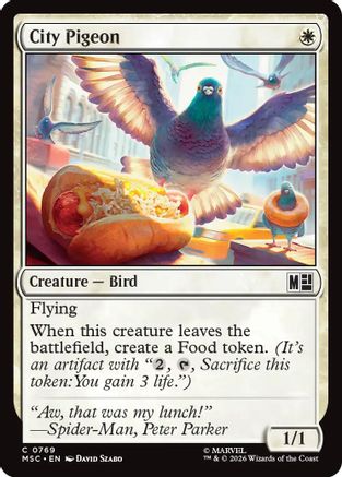 City Pigeon (769) - Commander: Marvel Super Heroes