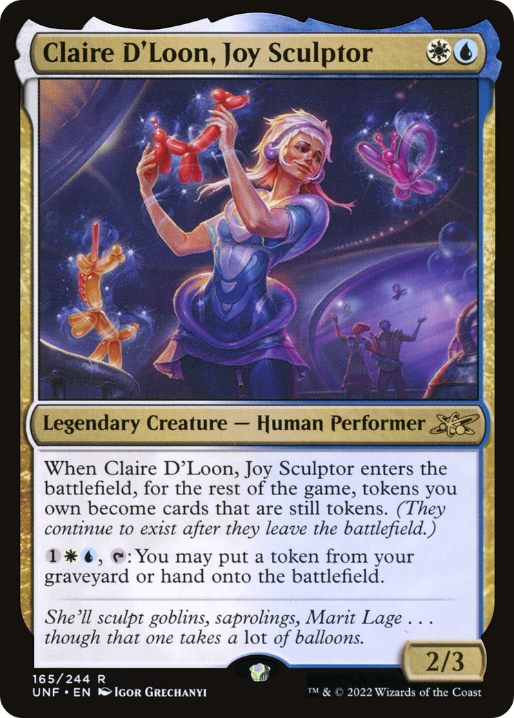 Claire D'Loon, Joy Sculptor (165) - Unfinity Foil
