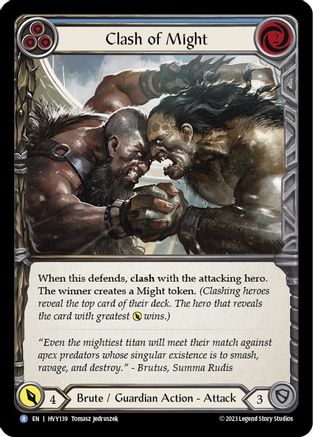 Clash of Might (Blue) (HVY139) - Heavy Hitters