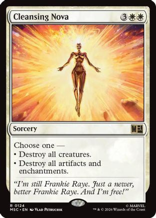 Cleansing Nova (124) Surge Foil - Commander: Marvel Super Heroes