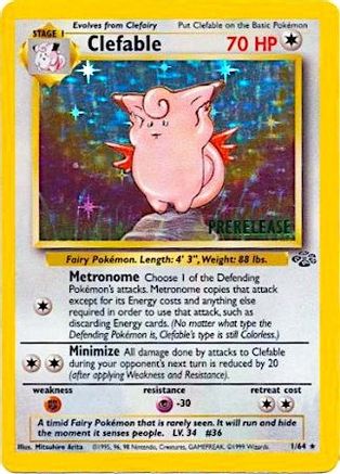 Clefable (Prerelease) (1) Holofoil - Wizards of the Coast Promos